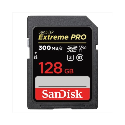 Sandisk 121506 sdxc extreme pro kartica 128gb, 300mb/s, uhs-ii, cl10 10, u3, v90 Cijene