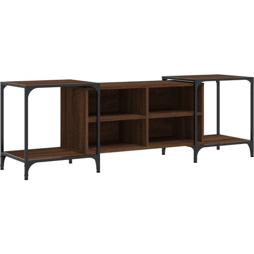 Maison Chic TV omarica - TV stojalo - Televizijska omarica rjavi hrast 153x37x50 cm inženirski les, (21699037) Slike