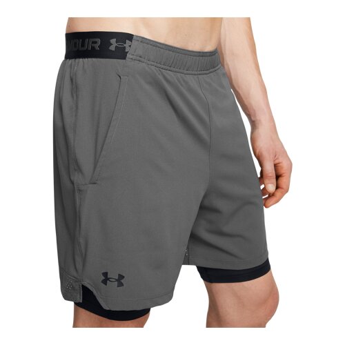 Under Armour UA Shorts Vanish Woven 2in1, Castlerock/Black - XL, (21581977) Cene