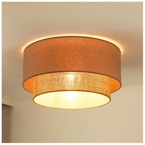  duolla - stropna svetiljka boho 1xE27/15W/230V prečnik 45 cm bež/braon Cene