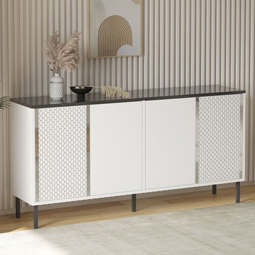 Hanah home konzolni sto Bertilda, 150x75x36 cm, Beli Slike