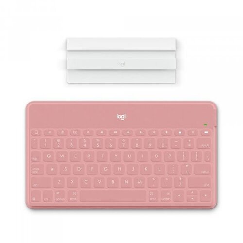 Logitech Tastatura Keys-to-go - Ultra-laka i prenosiva Bluetooth tastatura za iPhone, iPad, Apple TV i Mac - Roze - UK Cene