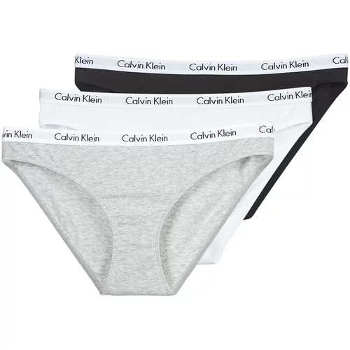 Calvin Klein Jeans Hlačke CAROUSEL BIKINI X 3 Črna