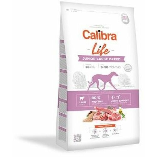 CALIBRA Dog Life Junior Large Breed Jagnjetina, hrana za pse 2,5kg Slike