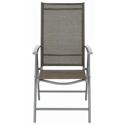 Ambia Garden ZLOŽLJIV VRTNI SEDEŽ aluminij srebrne barve, svetlo rjava Slike