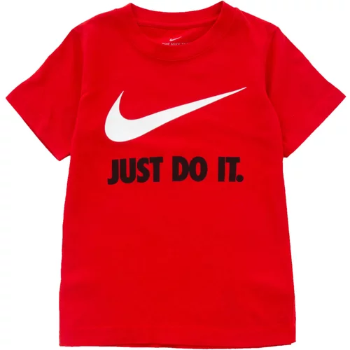 Nike Sportswear Majica rdeča / črna / bela