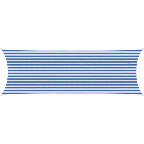  Senčna platna Modra in bela 2 x 6 m HDPE, (5000241227) Cene