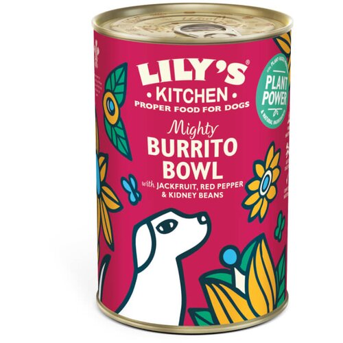 Lily's Kitchen Mighty Burrito Bowl Adult - kruhovec, rdeča paprika, fižol - 400 g 400 g Cene