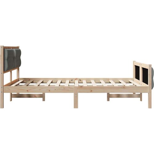  Okvir za krevet Tamno siva 150 x 200 cm tkanina Slike