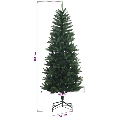  Umjetno božićno drvce s nogom 120 cm 150 LED lampica - 120 cm s LED svjetlima Zelena Slike