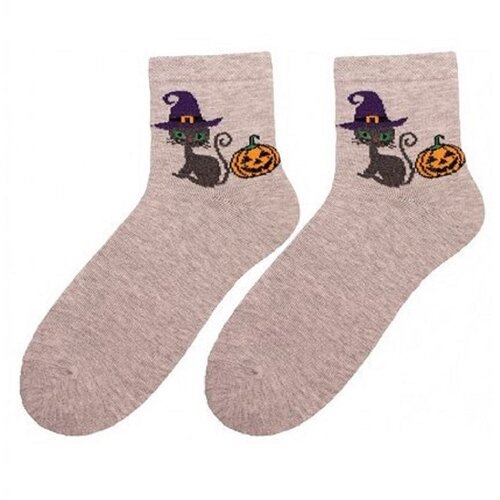 Bratex Popsox Halloween Socks 5643 Women's 36-41 Grey D-024 Cene