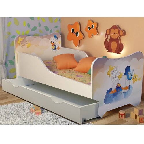 Golden Krevet za decu sa fiokom Happy Kitty - Duck, 160x80 Cene