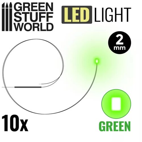 Green Stuff World micro leds - green - 2mm (0805 smd) Cene