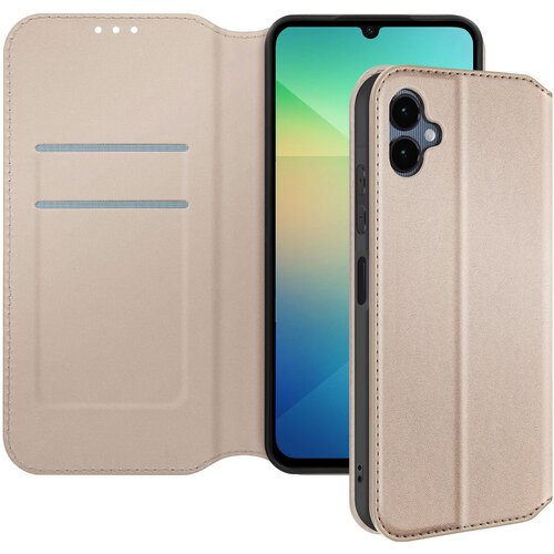 AVIZAR Ohišje za Samsung Galaxy A06 Clapet Card and Video Holder, Zlata, (5000013024) Cene