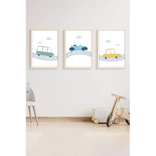 Wallity Uramljena slika Huhu151, 50x70 cm, 3 dijela Cijene