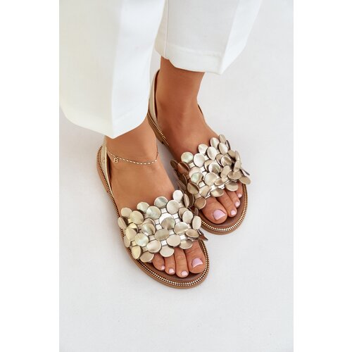 Zazoo Leather sandals on flat heel Cene