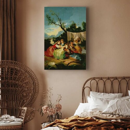  Slika - Francisco Goya &amp;ndash; The Washerwomen 60x90 Na talijanskom platnu Slike