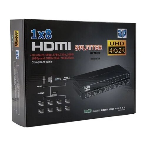 Hytech HY-LU8 8 Port 4K 2K HDMI Splitter Cene