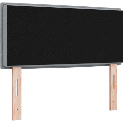  Naslon za glavu S dizajnom linija svjetlosiva 90 cm tkanina Slike