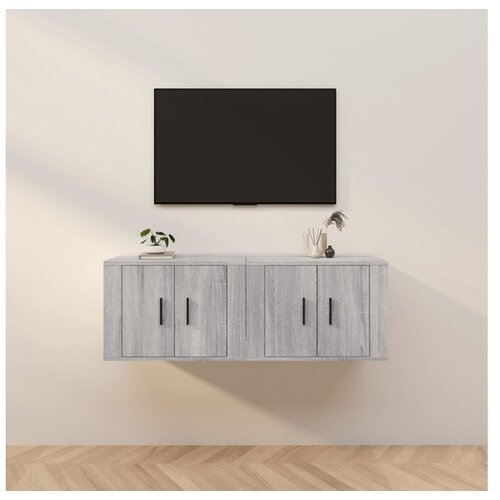 Zidni TV ormarići 2 kom boja sivog hrasta sonome 57x34 5x40 cm Cijene