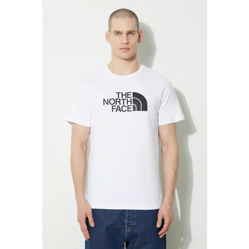 The North Face Pamučna majica M S/S Easy Tee za muškarce, boja: bijela, s tiskom, NF0A87N5FN41