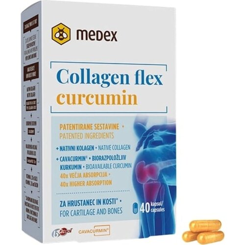 Medex Collagen flex curcumin - kapsule - 40 kaps. Cene