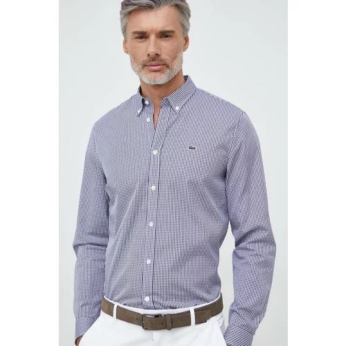 Lacoste Bombažna srajca moška, bela barva
