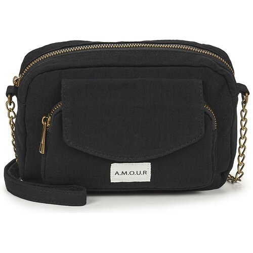 Pieces Torbe za čez ramo PCJOLINE QUOTE CROSS BODY Črna Cene