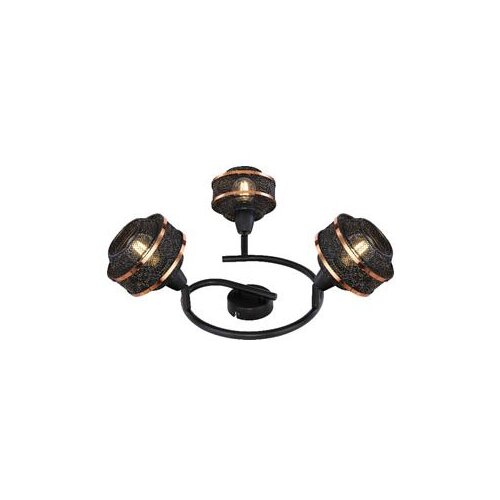 Lampa spot 3xE14 40Wmax Crno/zlatna Slike