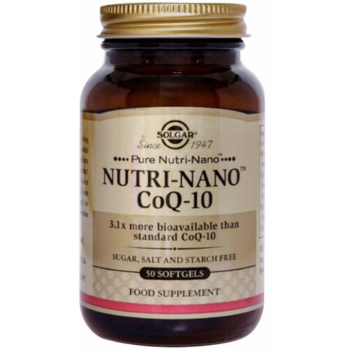 Solgar nutri-nano Co-Q10 50 gel kapsule Slike