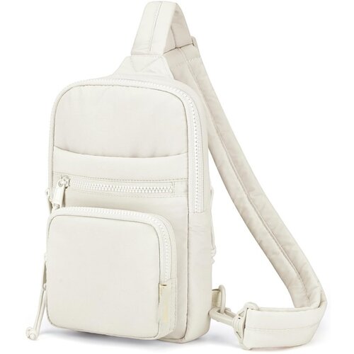 INF Ženska modna torba za prsi z žepom za steklenico vode Beige, (21838456) Cene