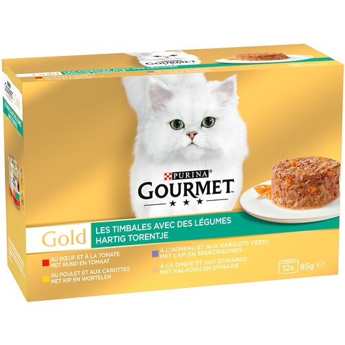 Gourmet Gold rafinirani ragu 24 x 85 g - Miks z zelenjavo Slike