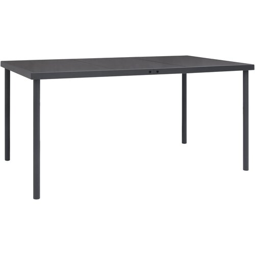 vidaXL Vrtni blagovaonski stol antracit 150 x 90 x 74 cm čelični Cijene