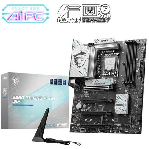 MSI B860 GAMING PLUS WIFI motherboard 1851 M.2/WIFI7/BT/HDMI/DP/TB4/USB-C Cijene