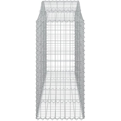  Lučne gabionske ko&amp;scaron;are 6 kom 200x50x120/140cm pocinčano željezo Slike