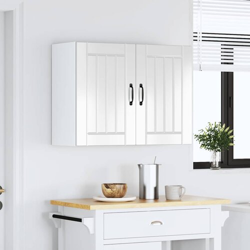 Maison Chic Kuhinjska stenska omarica - Kuhinjska omarica Lucca visok sijaj bela inženirski les iu323, (22063728) Cene