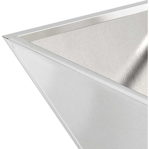  Vrtna saksija 5 pcs Srebrno 40 x 40 x 15 cm Nehrđajući čelik Slike