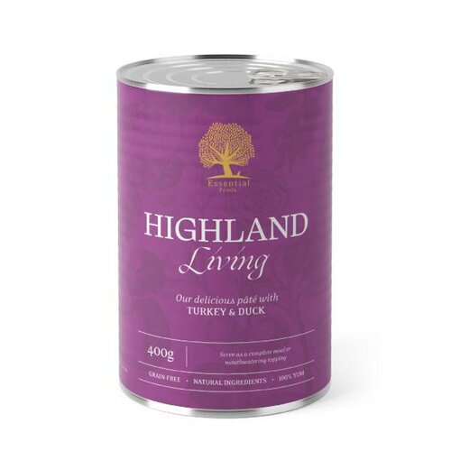 Essential Foods essential highland living Pâté konzerva za pse 400g Slike