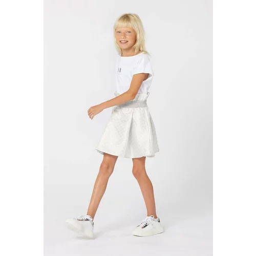Karl Lagerfeld Otroška obleka bela barva