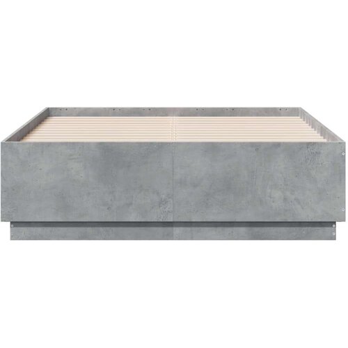 VidaXL Okvir kreveta boja betona 120x190 cm od konstruiranog drva Slike