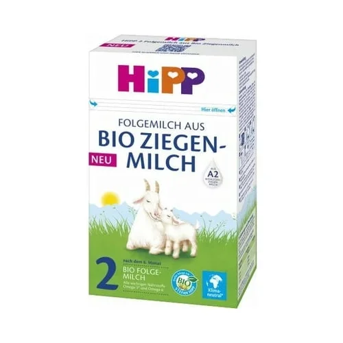 Hipp Bio nadaljevalno mleko 2 iz kozjega mleka