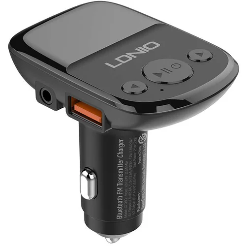 Ldnio FM oddajnik C706Q z Bluetoothom, 2x USB, AUX (črn), (20773837)
