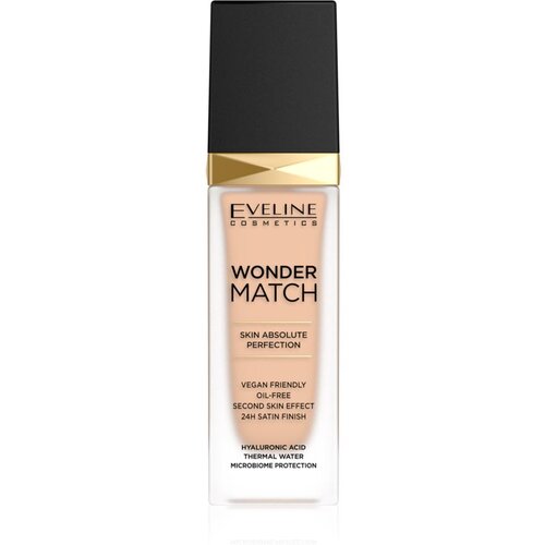 Eveline Cosmetics Wonder Match dolgoobstojni tekoči puder s hialuronsko kislino odtenek 16 Light Beige 30 ml Slike