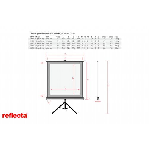 Reflecta Crystal-Line Tripod lux 200x200 Slike