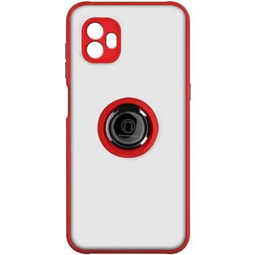 AVIZAR Ovitek za Samsung Galaxy Xcover 6 Pro z držalom za prstan, hrbtna stran proti prstnim odtisom, združljiv z magnetnim stojalom - rdec, (20639697) Cene