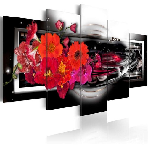  Slika - Gerberas on black background 100x50 Cijene
