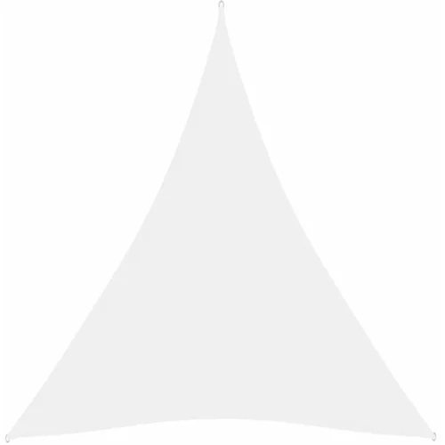 vidaXL Senčno jadro oksford blago trikotno 5x6x6 m belo, (20609580)