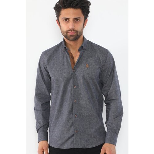 Dewberry G713 MEN&amp;#039;S SHIRT-BLACK Slike