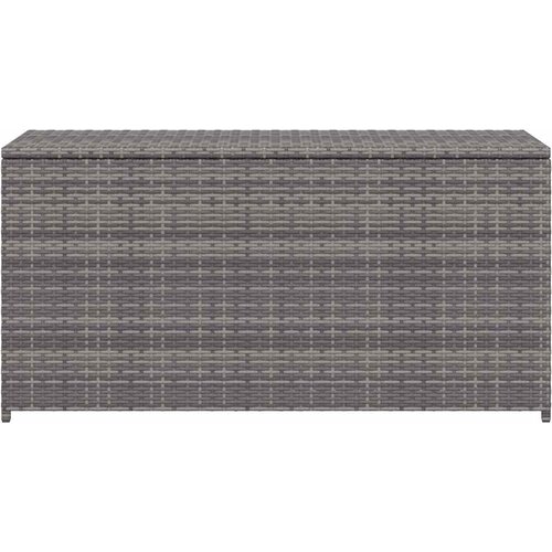  Vrtna kutija za pohranu siva 120 x 50 x 60 cm od poliratana Slike