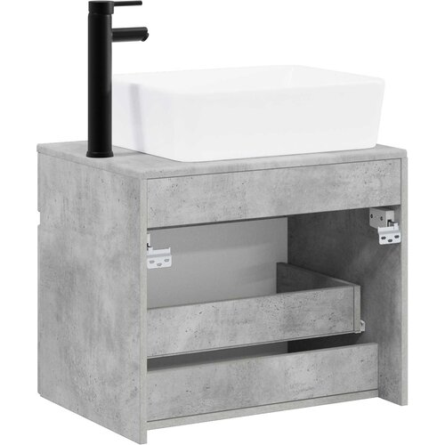  Set namje&amp;scaron;taja za kupaonicu Betonska siva Konstruirano drvo 59 x 44,5 x 50 cm Slike